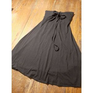 Medium Derek Heart Black Sleeveless Front Tie Cut Out Back Mini Dress